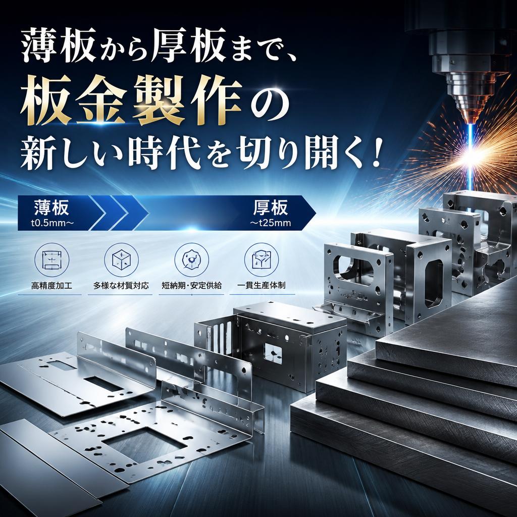 薄板から厚板まで、板金製作の新しい時代を切り開く！