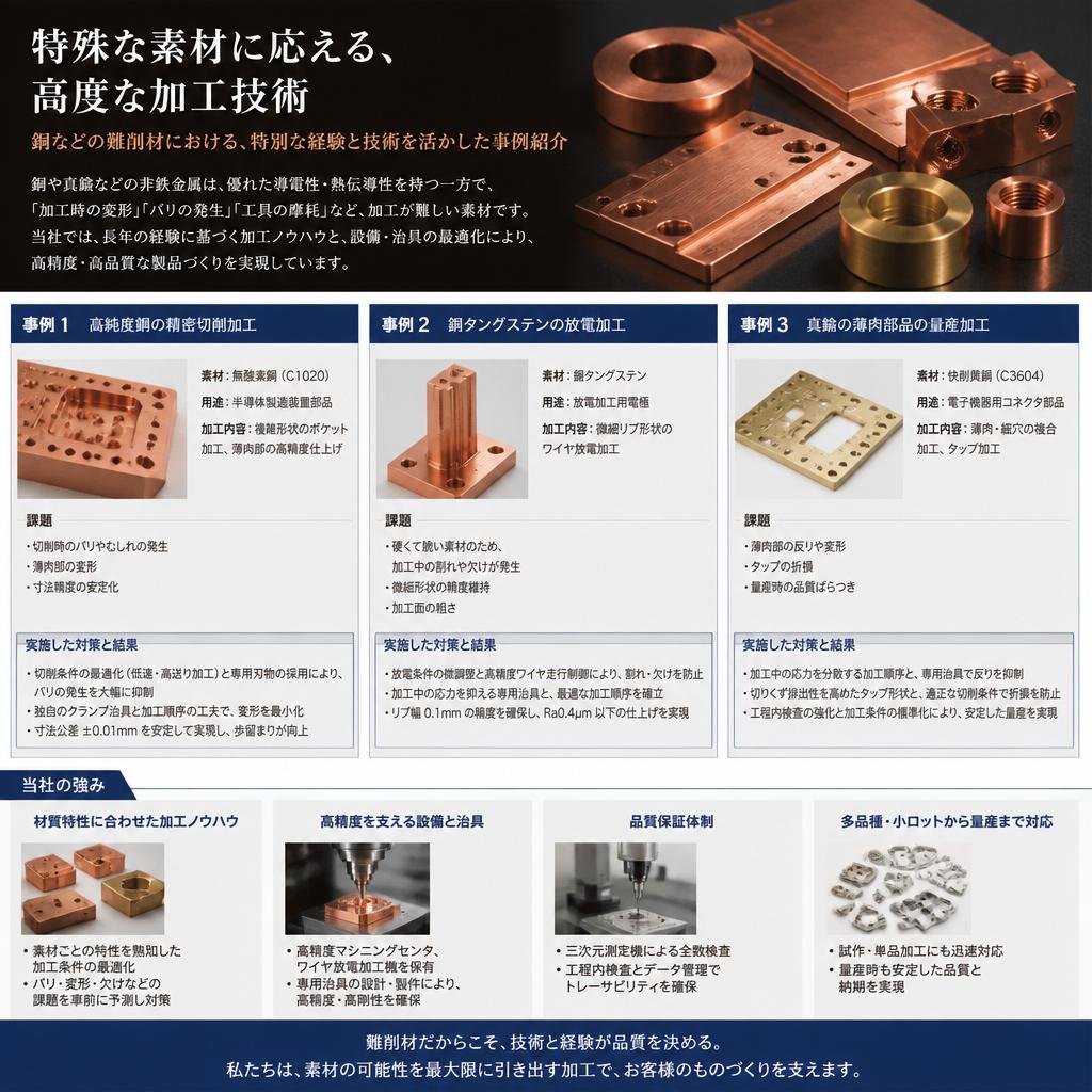 5. 特殊素材への対応力