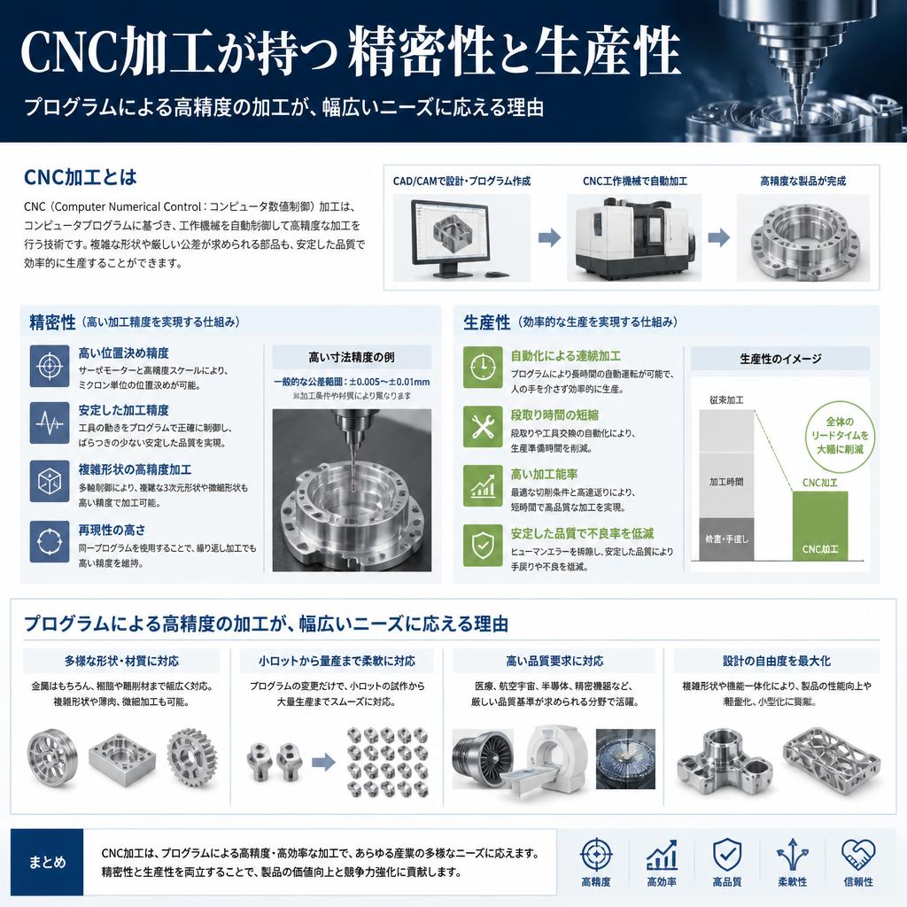 CNC加工の優位性