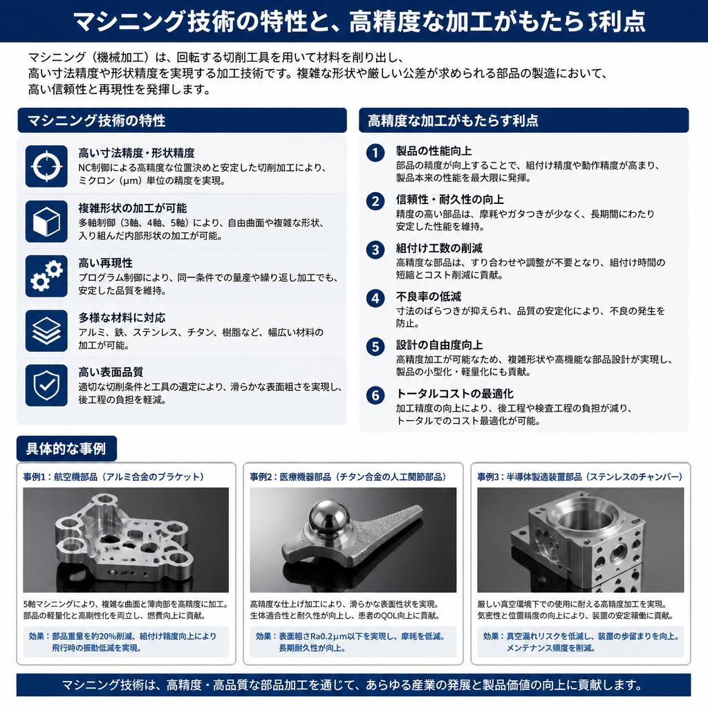 マシニングの精度