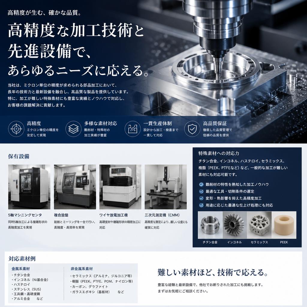高精度な加工の実現